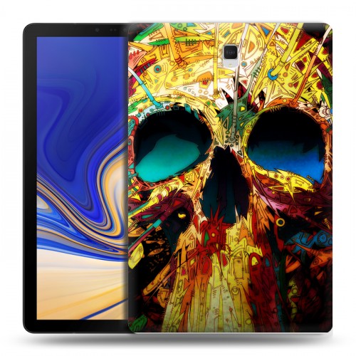 Дизайнерский силиконовый чехол для Samsung Galaxy Tab S4 Мир черепов