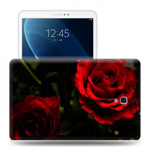 Дизайнерский силиконовый чехол для Samsung Galaxy Tab A 10.5 Розы