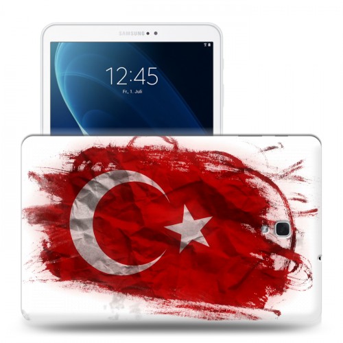 Дизайнерский силиконовый чехол для Samsung Galaxy Tab A 10.5 флаг турции