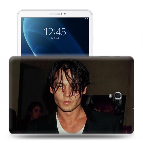 Дизайнерский силиконовый чехол для Samsung Galaxy Tab A 10.5 Джонни Депп