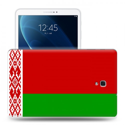 Дизайнерский силиконовый чехол для Samsung Galaxy Tab A 10.5 Флаг Белоруссии