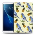 Дизайнерский силиконовый чехол для Samsung Galaxy Tab A 10.5 Птицы и фрукты