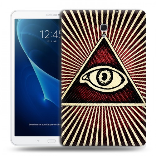 Дизайнерский силиконовый чехол для Samsung Galaxy Tab A 10.5 Всевидящее око