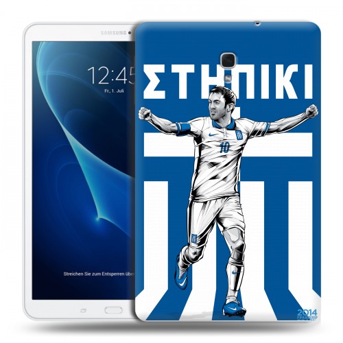 Дизайнерский силиконовый чехол для Samsung Galaxy Tab A 10.5 Флаг Греции