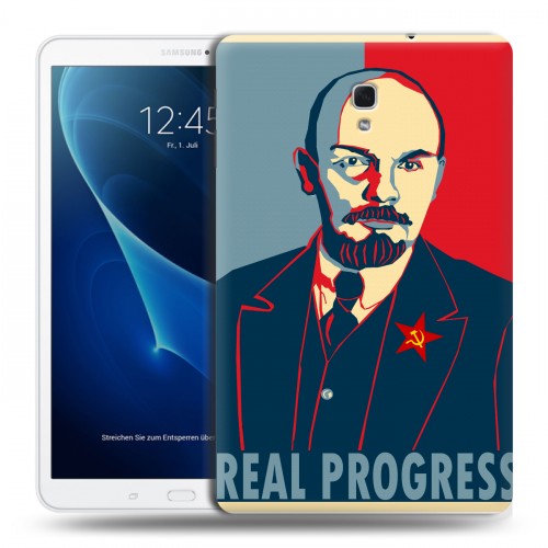 Дизайнерский силиконовый чехол для Samsung Galaxy Tab A 10.5 Владимир Ленин