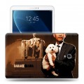 Дизайнерский силиконовый чехол для Samsung Galaxy Tab A 10.5 Барак Обама
