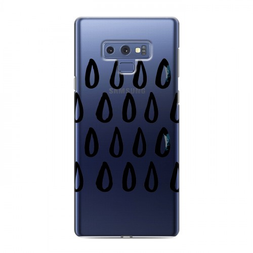 Полупрозрачный дизайнерский силиконовый с усиленными углами чехол для Samsung Galaxy Note 9 Абстракции 2