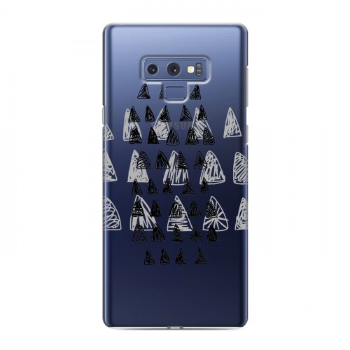 Полупрозрачный дизайнерский силиконовый чехол для Samsung Galaxy Note 9 Абстракции 2