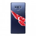 Полупрозрачный дизайнерский силиконовый чехол для Samsung Galaxy Note 9 Флаг Турции