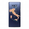 Полупрозрачный дизайнерский силиконовый чехол для Samsung Galaxy Note 9 Флаг Италии