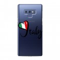 Полупрозрачный дизайнерский силиконовый чехол для Samsung Galaxy Note 9 Флаг Италии