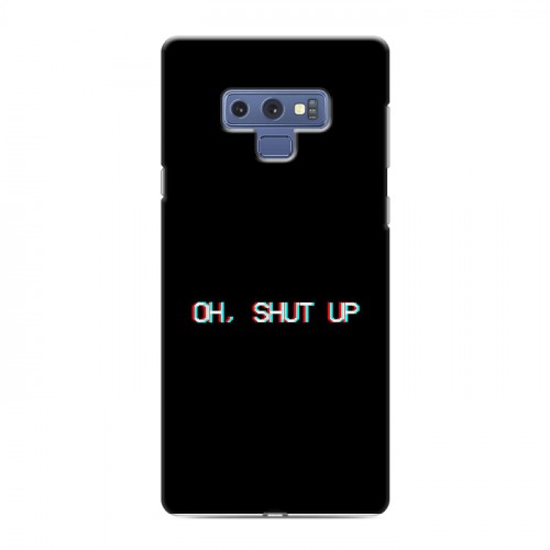 Дизайнерский силиконовый чехол для Samsung Galaxy Note 9 Минимализм на черном