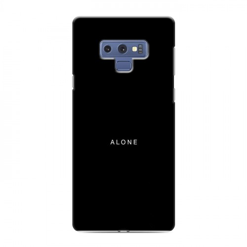 Дизайнерский силиконовый с усиленными углами чехол для Samsung Galaxy Note 9 Минимализм на черном