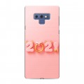 Дизайнерский силиконовый чехол для Samsung Galaxy Note 9 Happy 2021