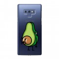 Полупрозрачный дизайнерский силиконовый чехол для Samsung Galaxy Note 9 Авокадо