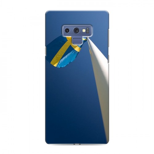 Дизайнерский силиконовый чехол для Samsung Galaxy Note 9 Флаг Швеции