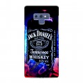 Дизайнерский силиконовый с усиленными углами чехол для Samsung Galaxy Note 9 Jack Daniels