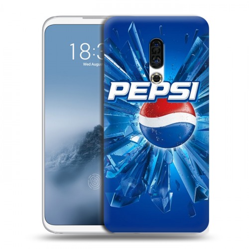 Дизайнерский пластиковый чехол для Meizu 16th Pepsi