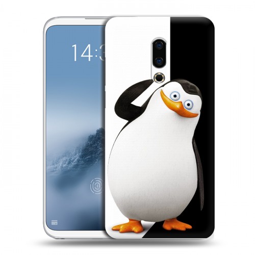 Дизайнерский силиконовый чехол для Meizu 16th Plus Пингвины