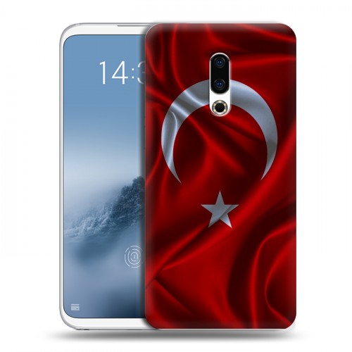 Дизайнерский силиконовый чехол для Meizu 16th Plus Флаг Турции