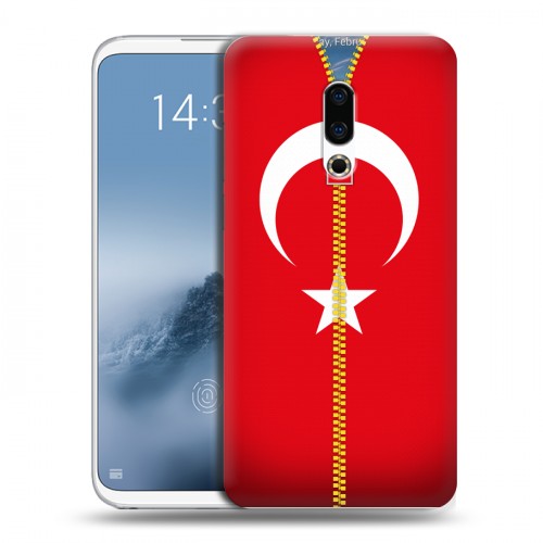 Дизайнерский силиконовый чехол для Meizu 16th Plus Флаг Турции