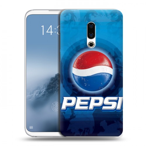 Дизайнерский силиконовый чехол для Meizu 16th Plus Pepsi