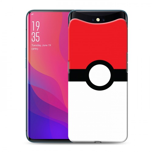 Дизайнерский силиконовый чехол для OPPO Find X Pokemon Go