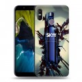 Дизайнерский пластиковый чехол для HTC U12 Life Skyy Vodka