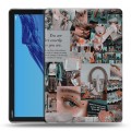 Дизайнерский силиконовый чехол для Huawei MediaPad T5 Коллаж