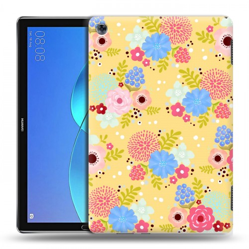 Дизайнерский силиконовый чехол для Huawei MediaPad M5 Lite Причудливые цветы