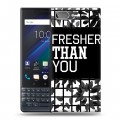 Дизайнерский пластиковый чехол для BlackBerry KEY2 LE Черно-белые тенденции