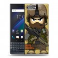 Дизайнерский пластиковый чехол для BlackBerry KEY2 LE Армейцы мультяшки
