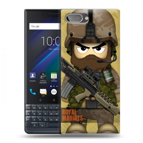 Дизайнерский пластиковый чехол для BlackBerry KEY2 LE Армейцы мультяшки