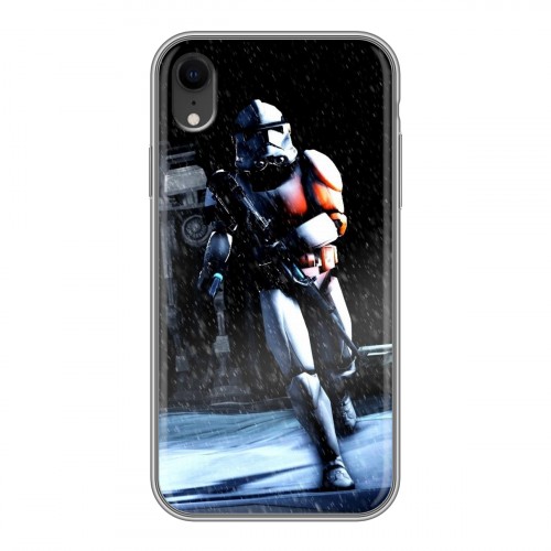 Дизайнерский силиконовый чехол для Iphone Xr Star Wars Battlefront