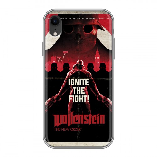 Дизайнерский силиконовый чехол для Iphone Xr Wolfenstein