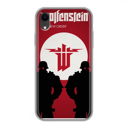 Дизайнерский силиконовый чехол для Iphone Xr Wolfenstein