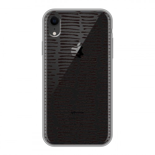 Полупрозрачный дизайнерский силиконовый чехол для Iphone Xr Абстракции 2