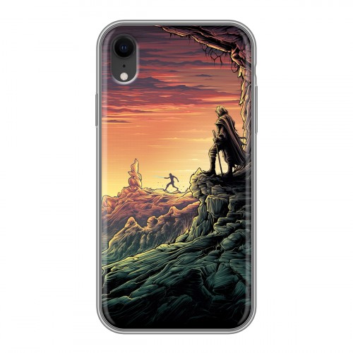 Дизайнерский силиконовый чехол для Iphone Xr Star Wars : The Last Jedi
