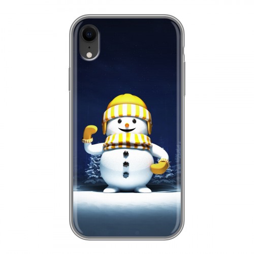 Дизайнерский пластиковый чехол для Iphone Xr Снеговик