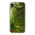 Дизайнерский силиконовый чехол для Iphone Xr лес