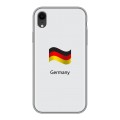 Дизайнерский силиконовый чехол для Iphone Xr Флаг Германии