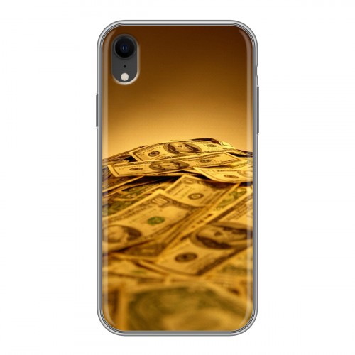 Дизайнерский силиконовый чехол для Iphone Xr Текстуры денег