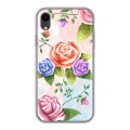 Дизайнерский силиконовый чехол для Iphone Xr Романтик цветы