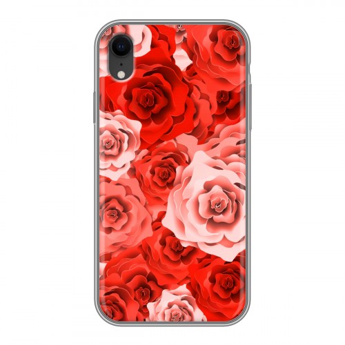 Дизайнерский силиконовый чехол для Iphone Xr Органические цветы