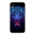 Дизайнерский силиконовый чехол для Iphone Xr Ультрафиолетовые животные