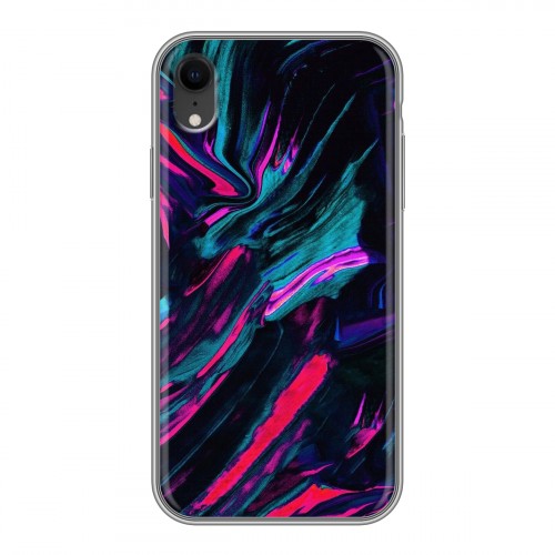 Дизайнерский силиконовый чехол для Iphone Xr Размытые краски