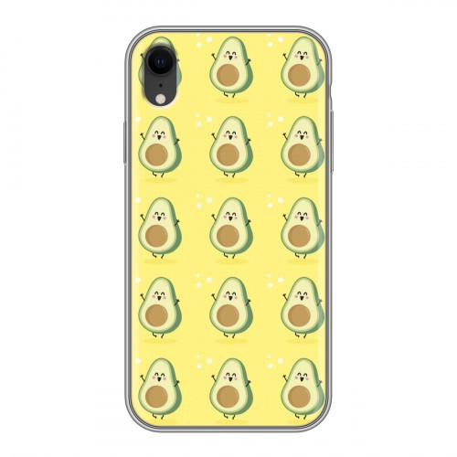 Дизайнерский силиконовый чехол для Iphone Xr Веселое авокадо