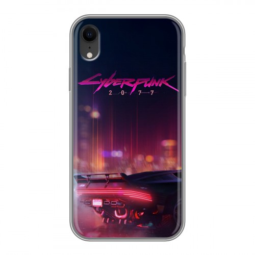 Дизайнерский силиконовый чехол для Iphone Xr Cyberpunk 2077