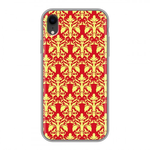 Дизайнерский силиконовый чехол для Iphone Xr Дамаск Шаблоны