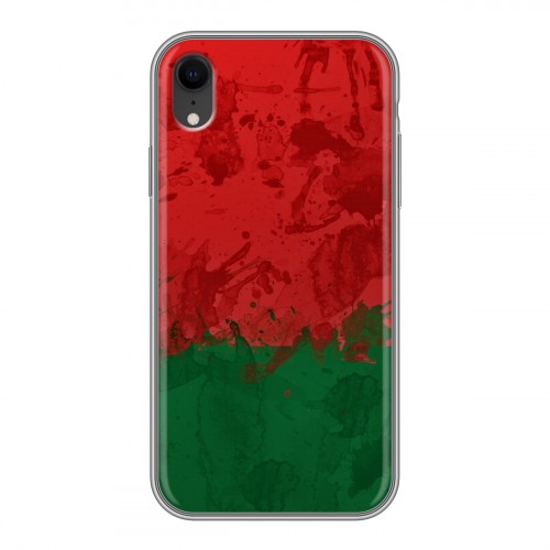 Дизайнерский силиконовый чехол для Iphone Xr Флаг Белоруссии